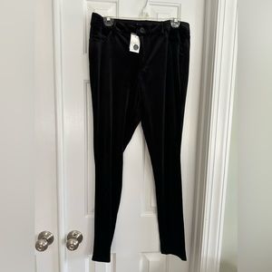 Velvet look pants size 12, NWT